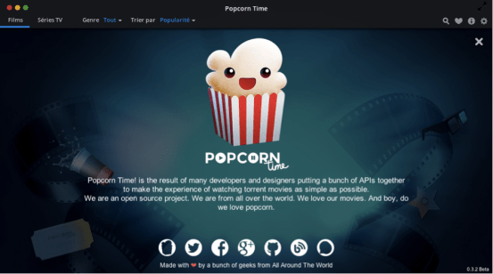 PopCornTime Application